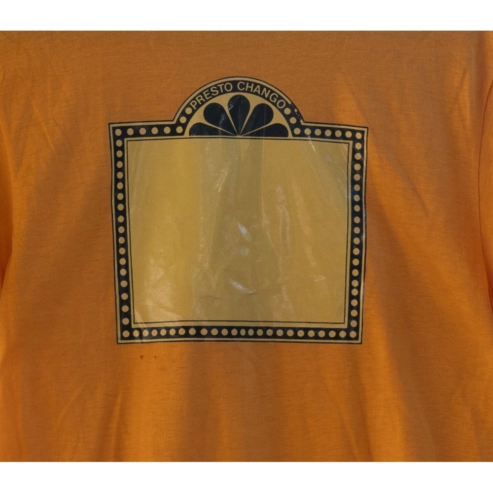 Vintage 70s / 80s Hanes Single Stitch Presto Chango T-Shirt Yellow Men's Size M - Picture 8 of 11